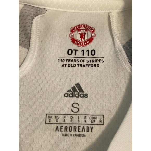 NWOT Manchester United Official 2020 2021 3rd Jersey 40312 Zebra Shirt (S) - Picture 3 of 4